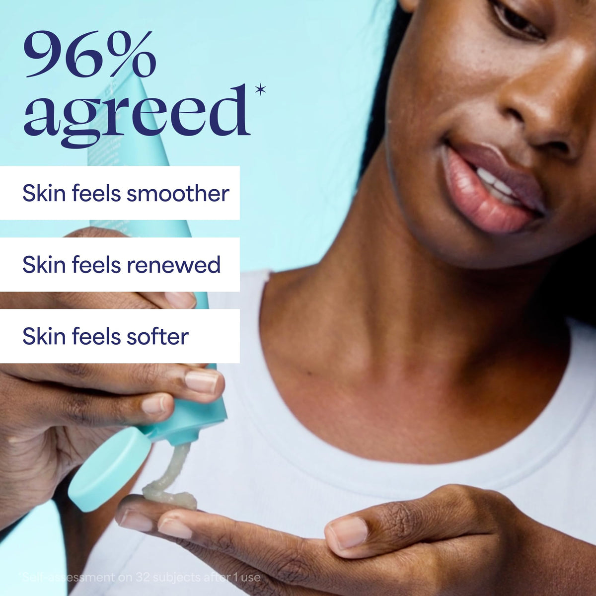 TULA So Polished Exfoliating Sugar Scrub in bathroom setting