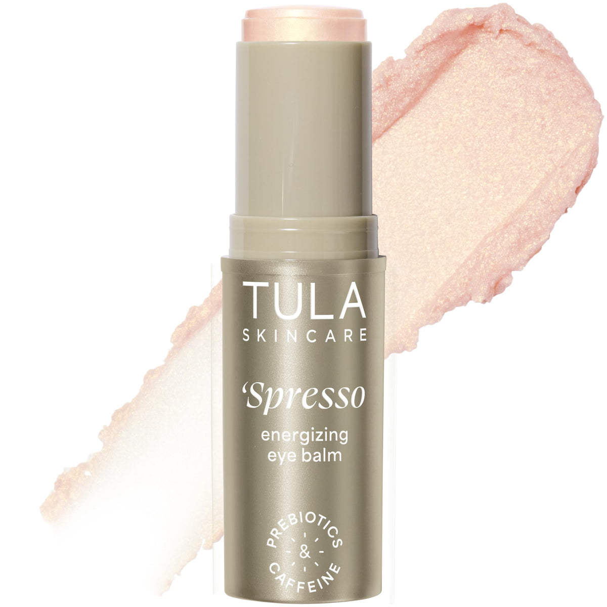 TULA Spresso Energizing Eye Balm front view with packaging