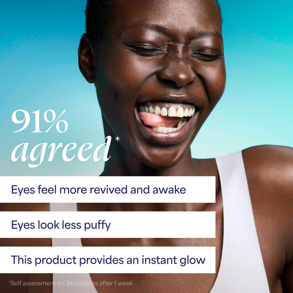 TULA Spresso Eye Balm in a lifestyle setting on a vanity