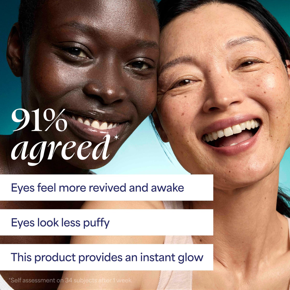 TULA Spresso Eye Balm on a bathroom counter