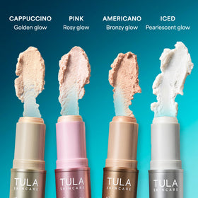 TULA Spresso Eye Balm showing its cooling effect