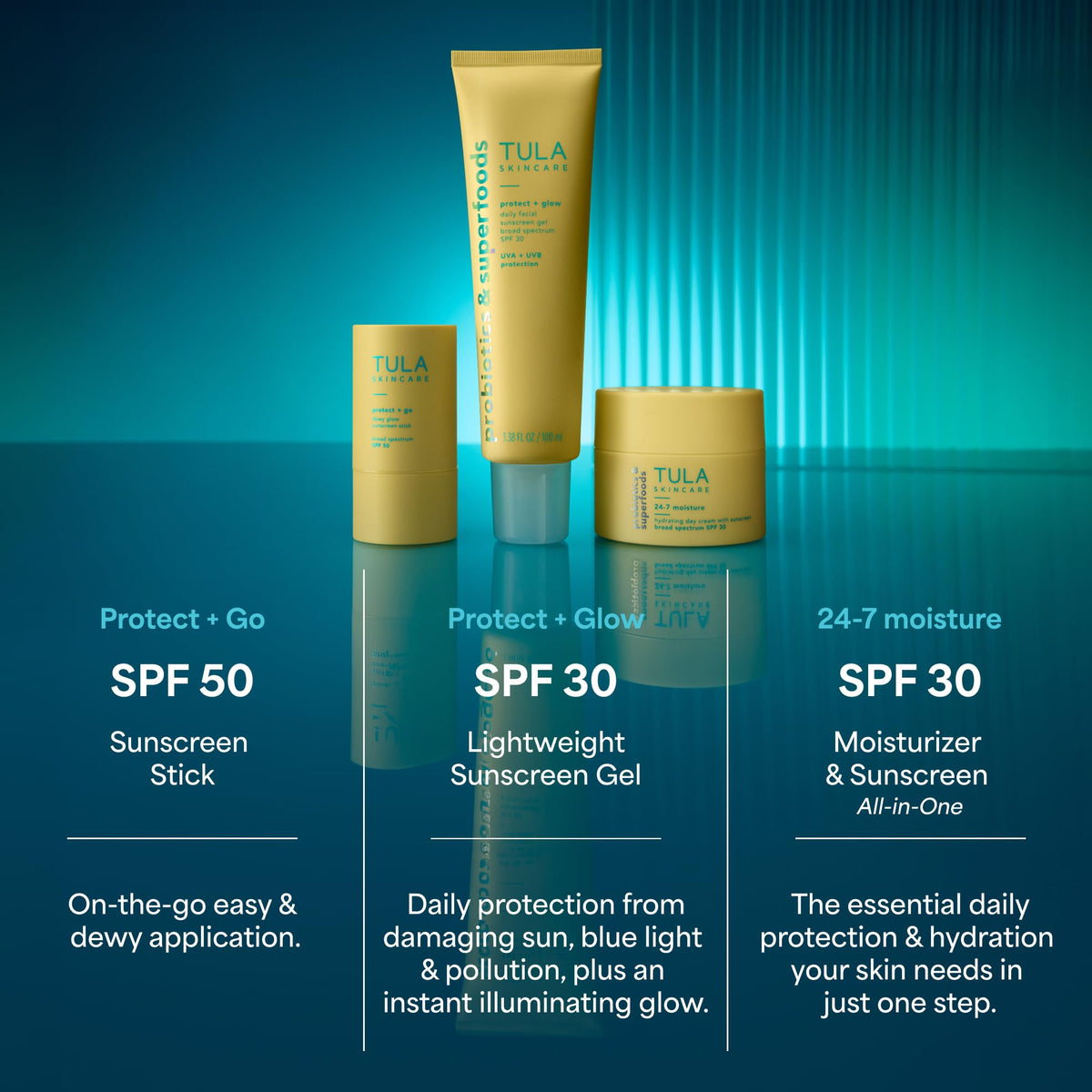 TULA sunscreen in a lifestyle setting