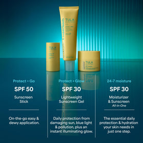 TULA sunscreen in a lifestyle setting