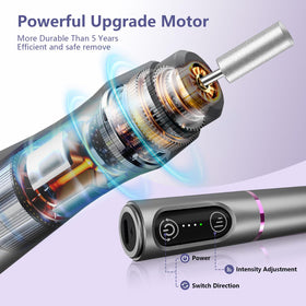 TUOBEO Cordless Nail Drill being used on nails