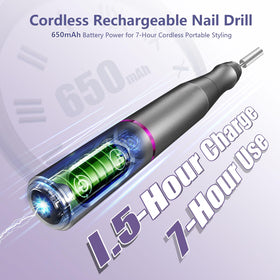 TUOBEO Cordless Nail Drill with attachments and sanding bands