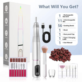 TUOBEO nail drill kit packaging with product details