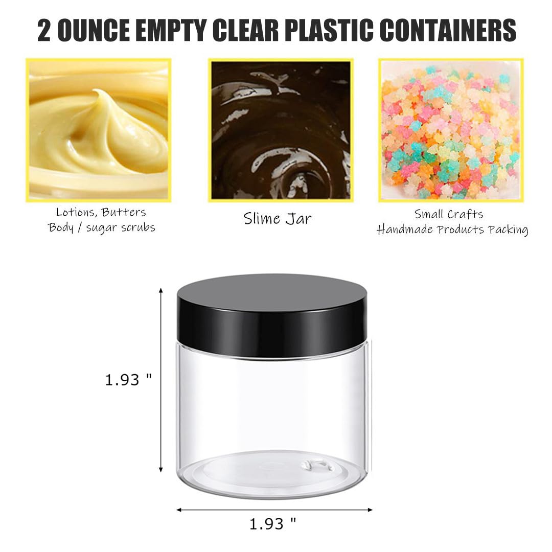 TUZAZO 2 Oz plastic containers arranged in a group