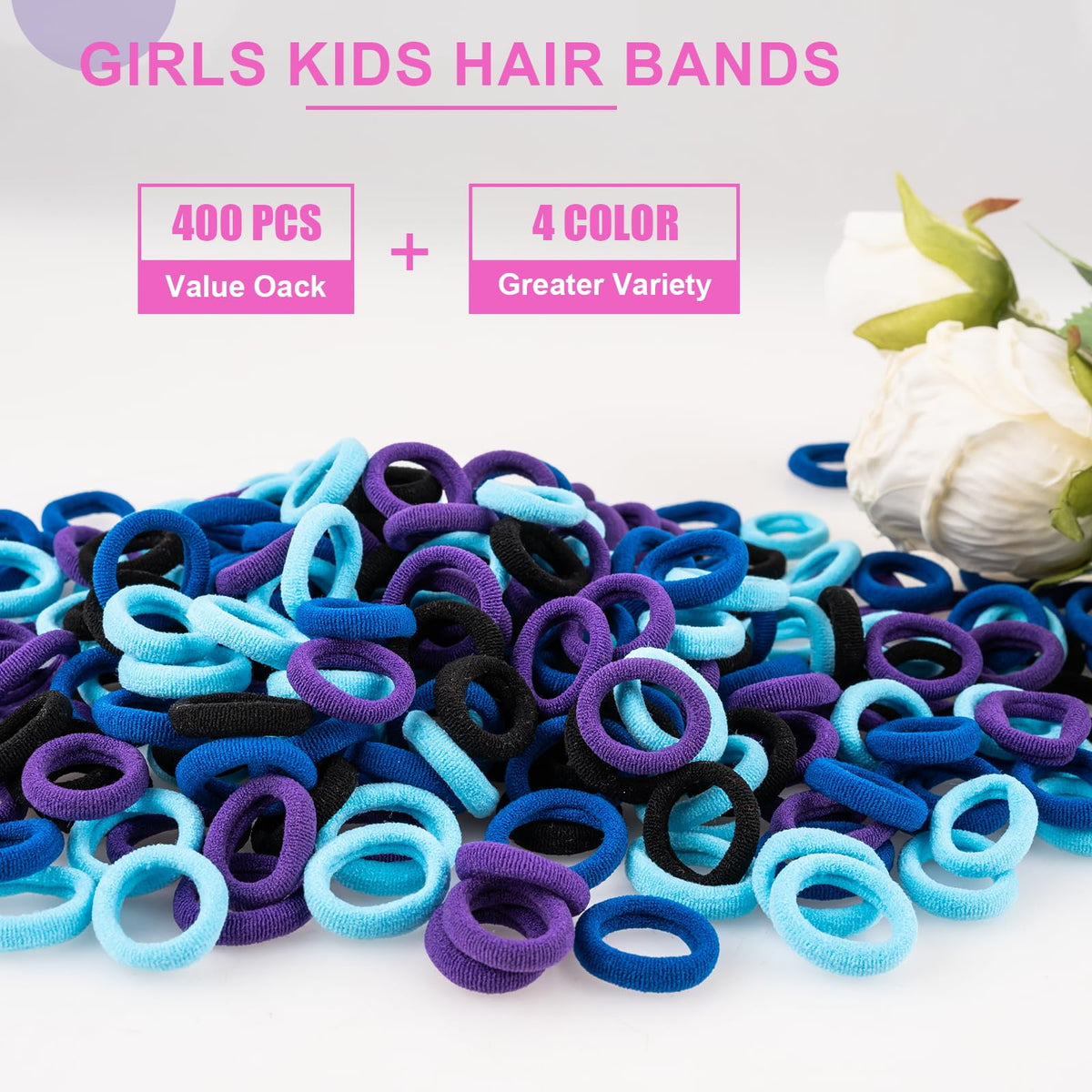 TVINLIK Baby Hair Ties assorted colours displayed