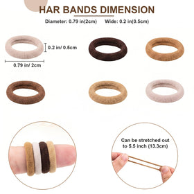 TVINLIK Baby Hair Ties in a stylish ponytail