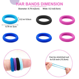 TVINLIK Baby Hair Ties in use on a ponytail