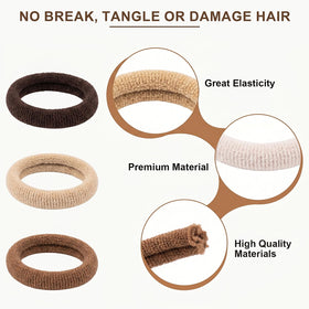 TVINLIK Baby Hair Ties showing elastic stretchability