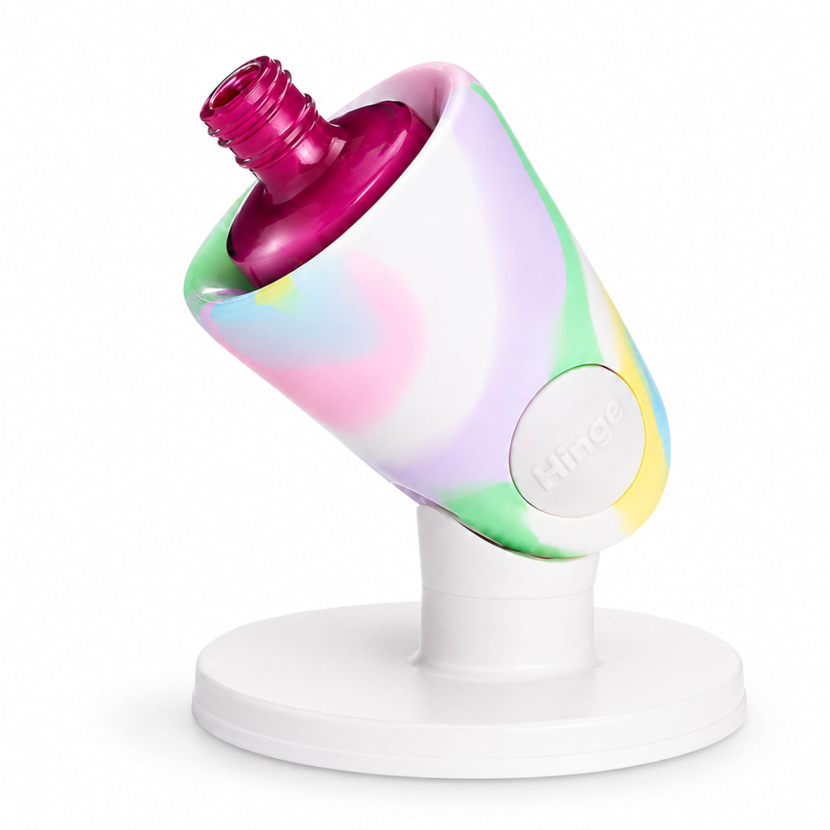 tweexy Hinge Nail Polish Bottle Holder front view in Unicorn colour