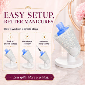 Tweexy Hinge Nail Polish Holder packaging display