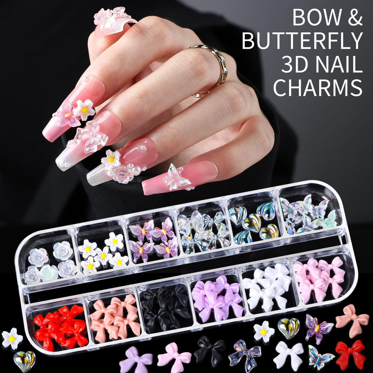 Tweezer and wax pencil included in the nail art kit