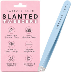 TWEEZER GURU Precision Tweezers in Sky Blue front view