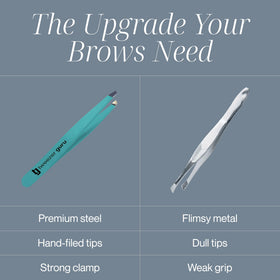 TWEEZER GURU tweezers angled for eyebrow plucking