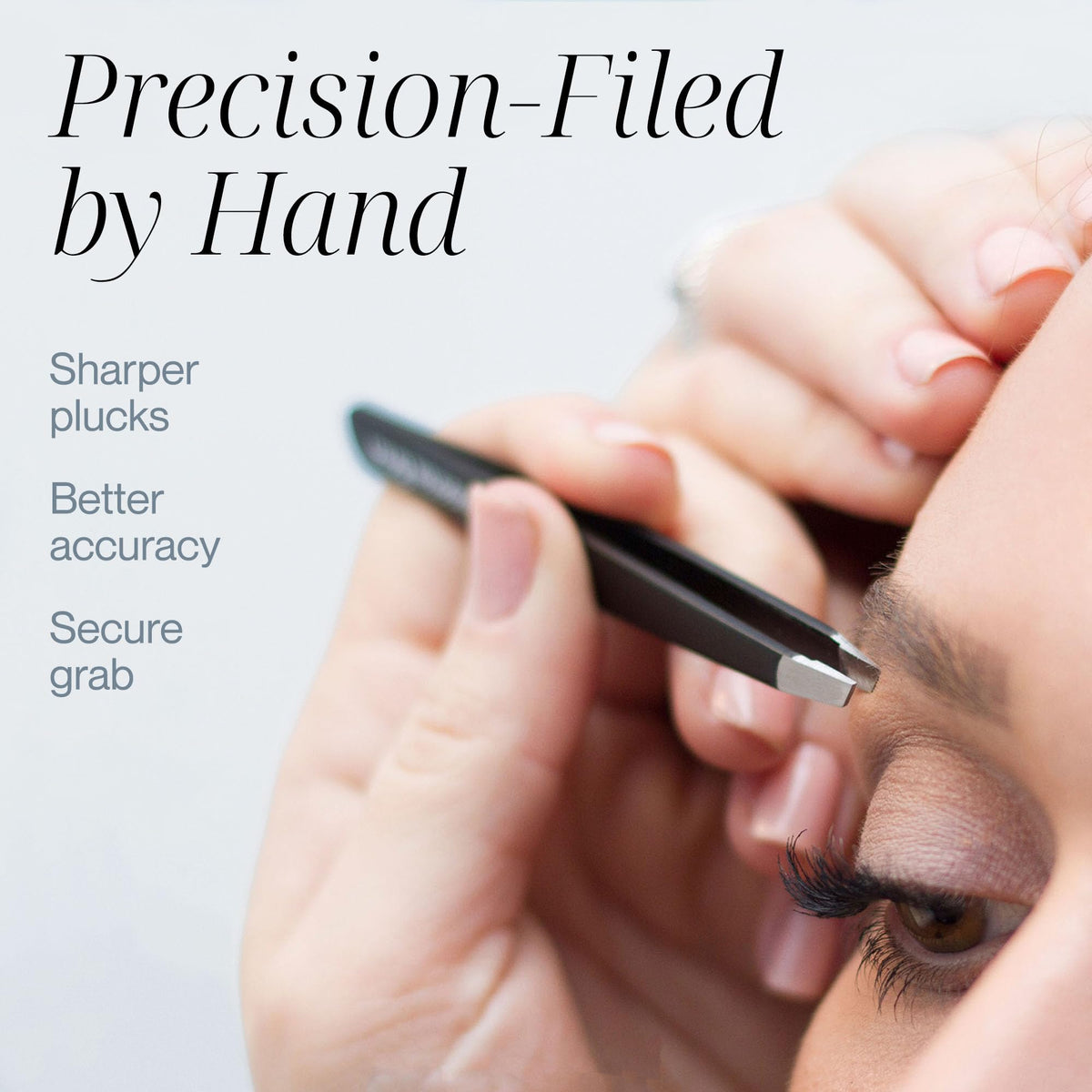 TWEEZER GURU tweezers demonstrating sharp pointed tip