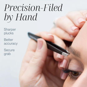 TWEEZER GURU tweezers demonstrating sharp pointed tip