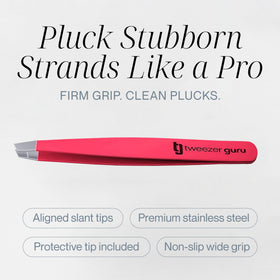 TWEEZER GURU tweezers with protective sleeve for travel