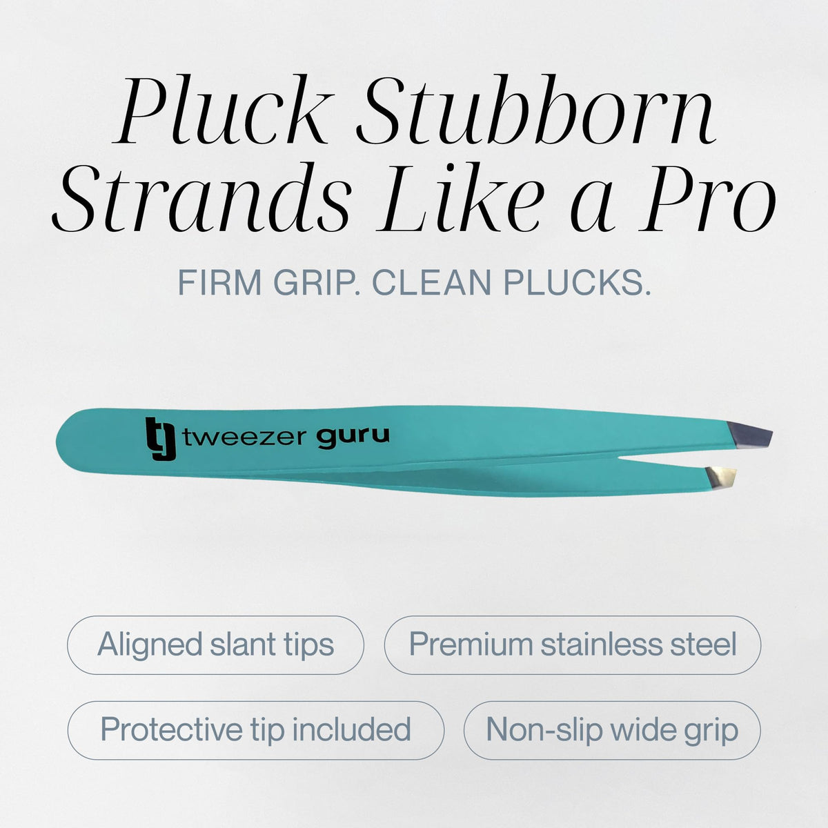 TWEEZER GURU tweezers with protective sleeve for travel