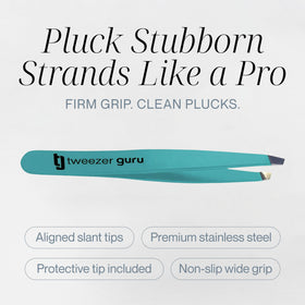 TWEEZER GURU tweezers with protective sleeve for travel