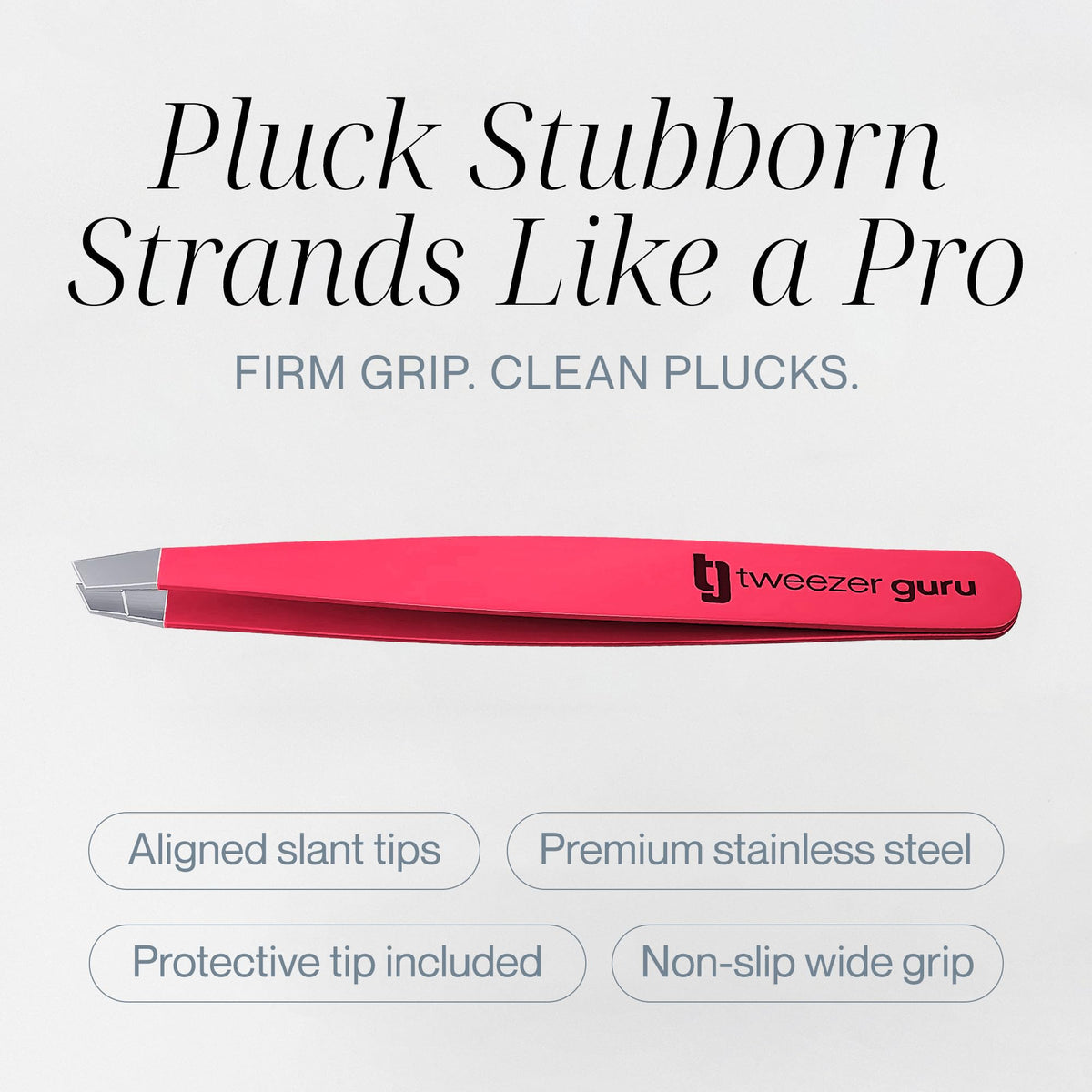 TWEEZER GURU tweezers with protective sleeve for travel