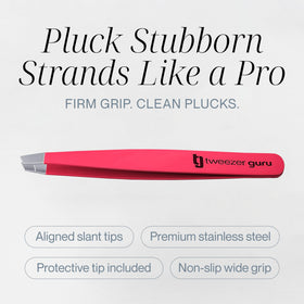 TWEEZER GURU tweezers with protective sleeve for travel