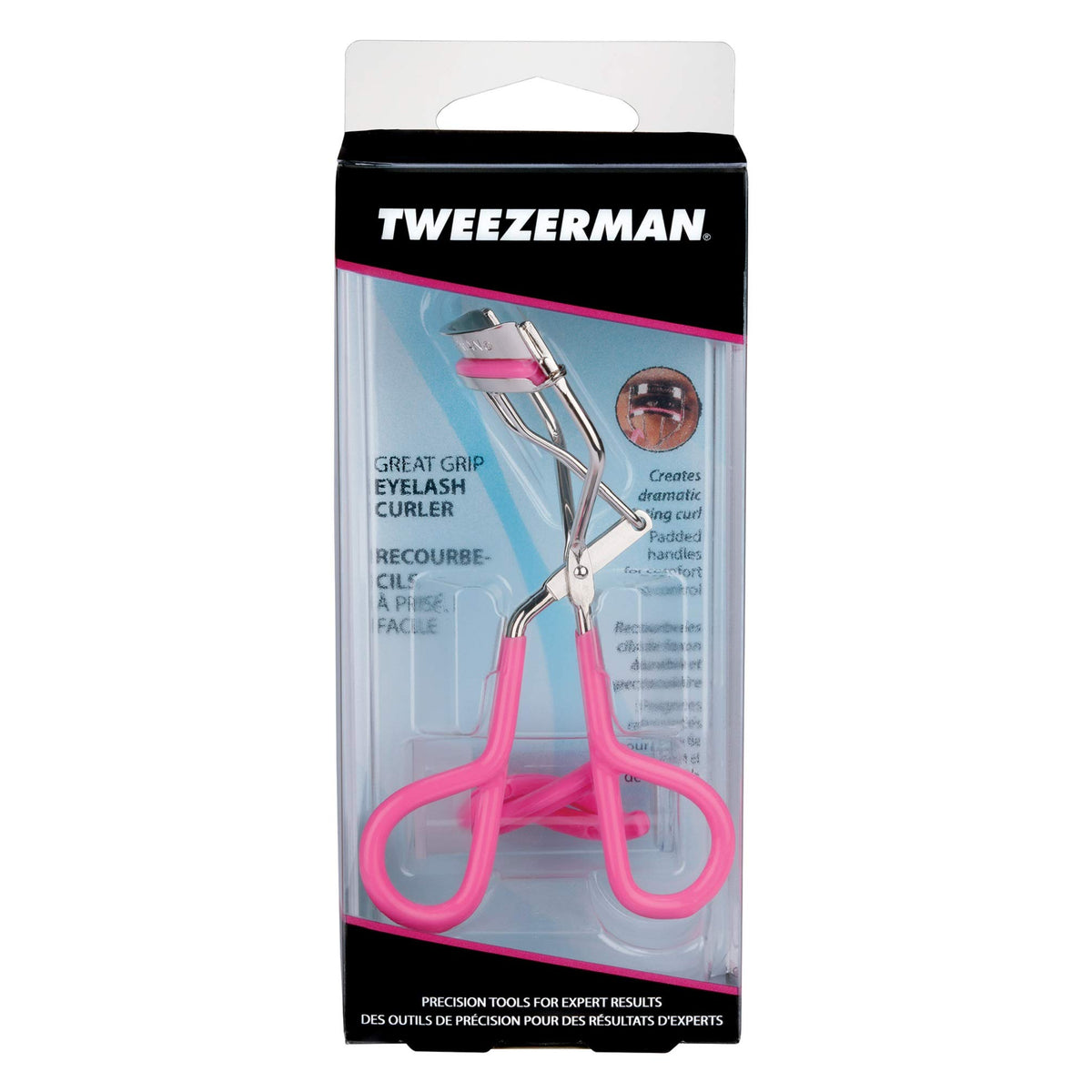 Tweezerman Comfort Grip Eyelash Curler with replacement pads