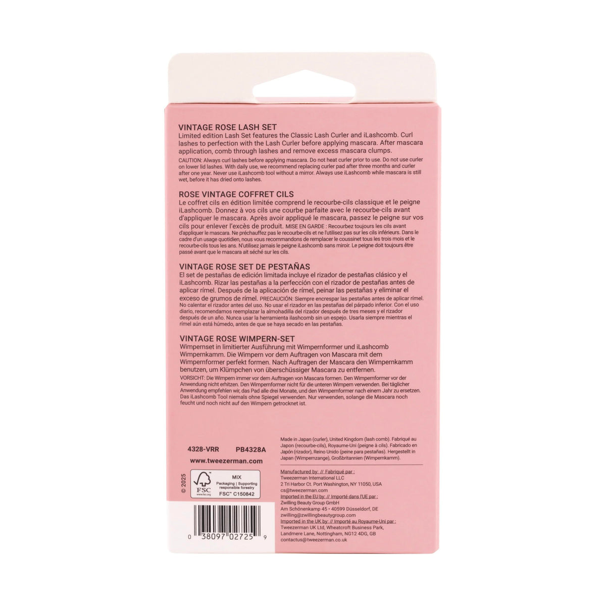 Tweezerman Lash Gift Set with replacement pads included