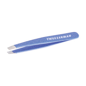 Tweezerman Mini Slant Tweezer Granite Sky front view