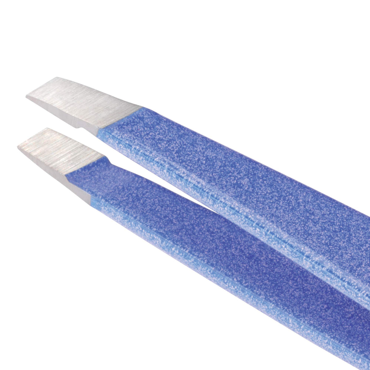 Tweezerman Mini Slant Tweezer Granite Sky lifestyle use