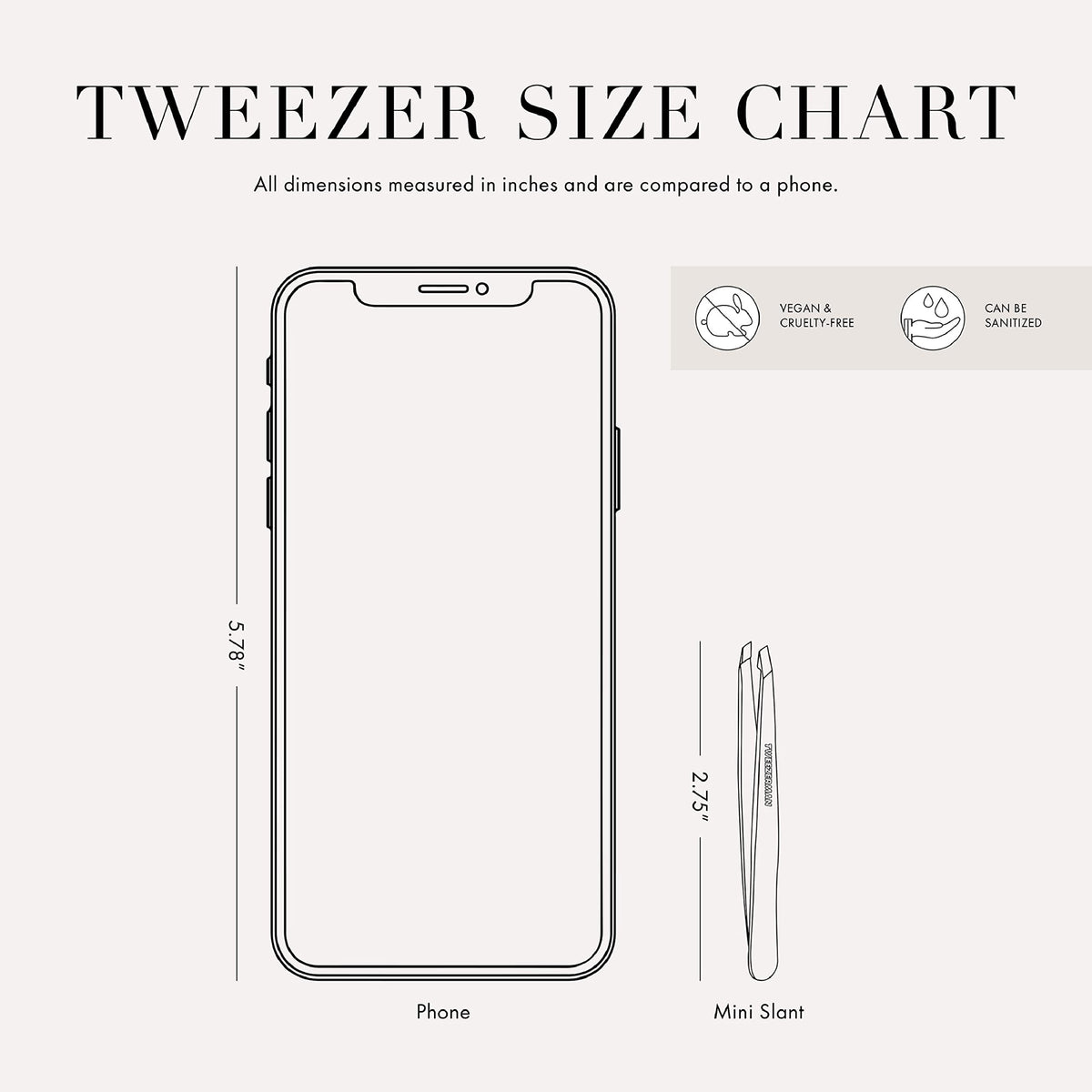 Tweezerman Mini Slant Tweezer Neon Pink side view