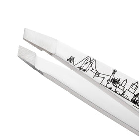 Tweezerman Mini Slant Tweezer packaging front view