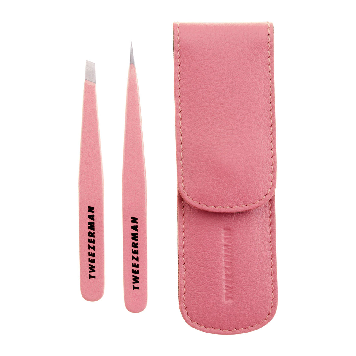 Tweezerman Petite Tweeze Set in Tea Rose front view