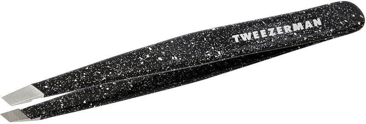 Tweezerman Slant Tweezer Dusted Onyx front view