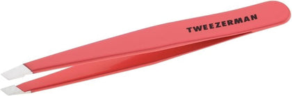 Tweezerman Slant Tweezer in geranium colour front view
