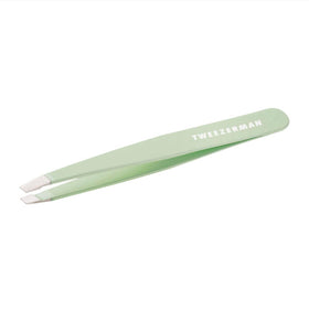 Tweezerman Slant Tweezer in Pistachio Green front view