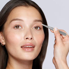 Tweezerman Slant Tweezer showing hand-filed tips