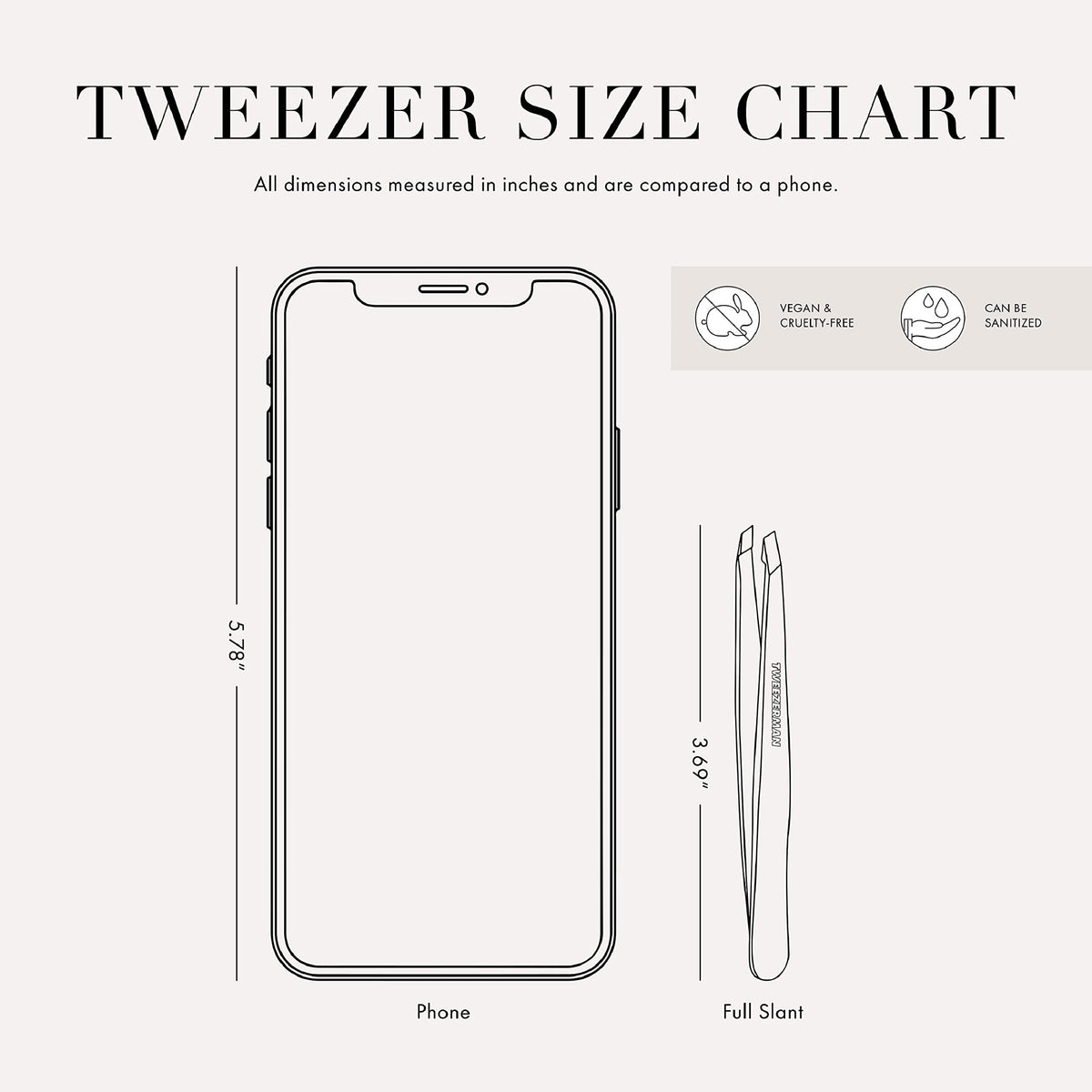 Tweezerman Slant Tweezer side view