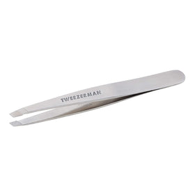 Tweezerman Slant Tweezer silver front view