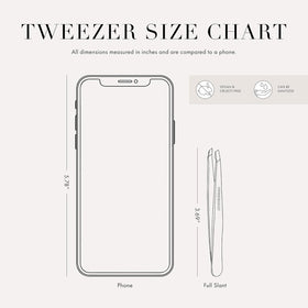 Tweezerman Slant Tweezer with warm washcloth for brow prep