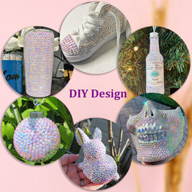Tweezers and pickup pen for handling rhinestones