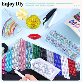 Tweezers and pickup pen for rhinestone application