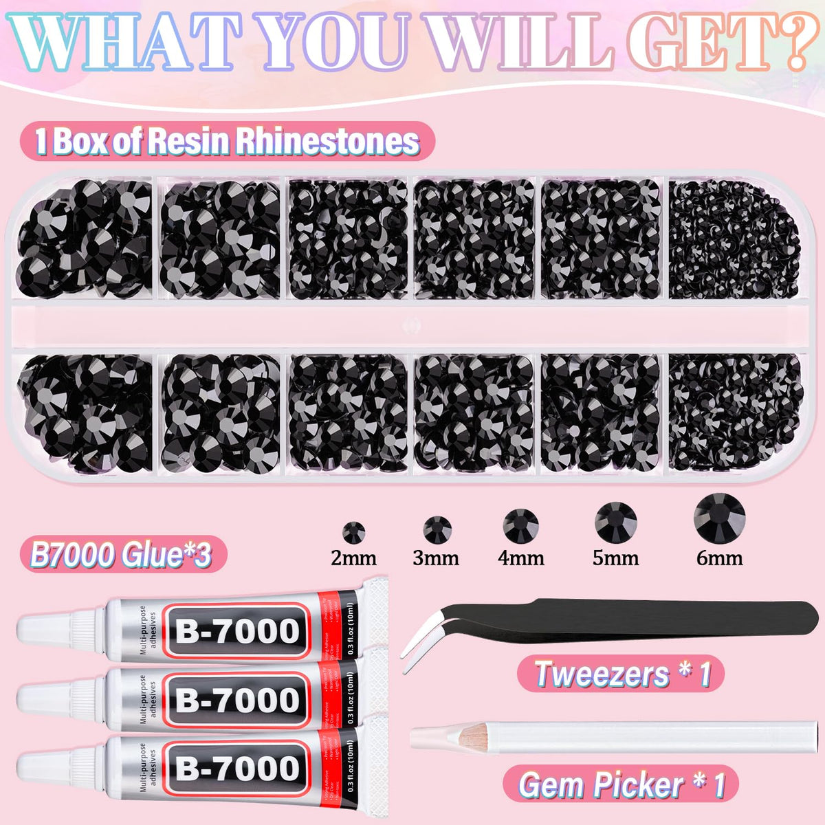 Tweezers and pickup pen for rhinestone application