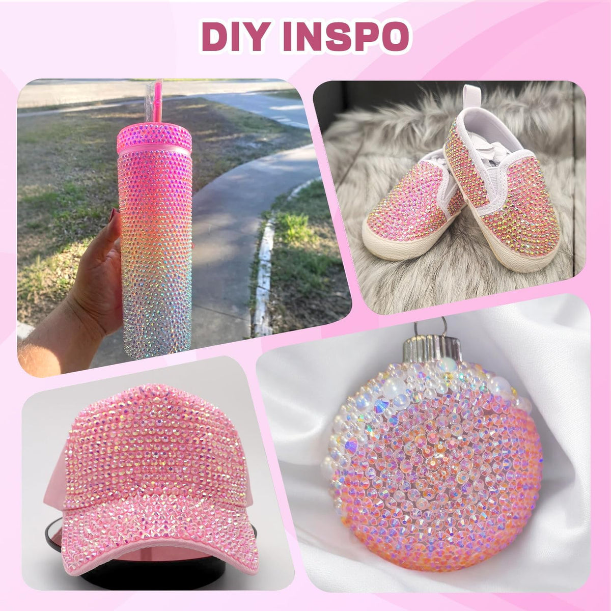 Tweezers and pickup pen included in BELLEBOOST rhinestone kit