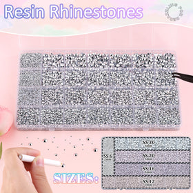 Tweezers and pickup pen included with BELLEBOOST rhinestones