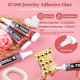 Tweezers and pickup pen included with TINKRSTUFF Flatback Pearls