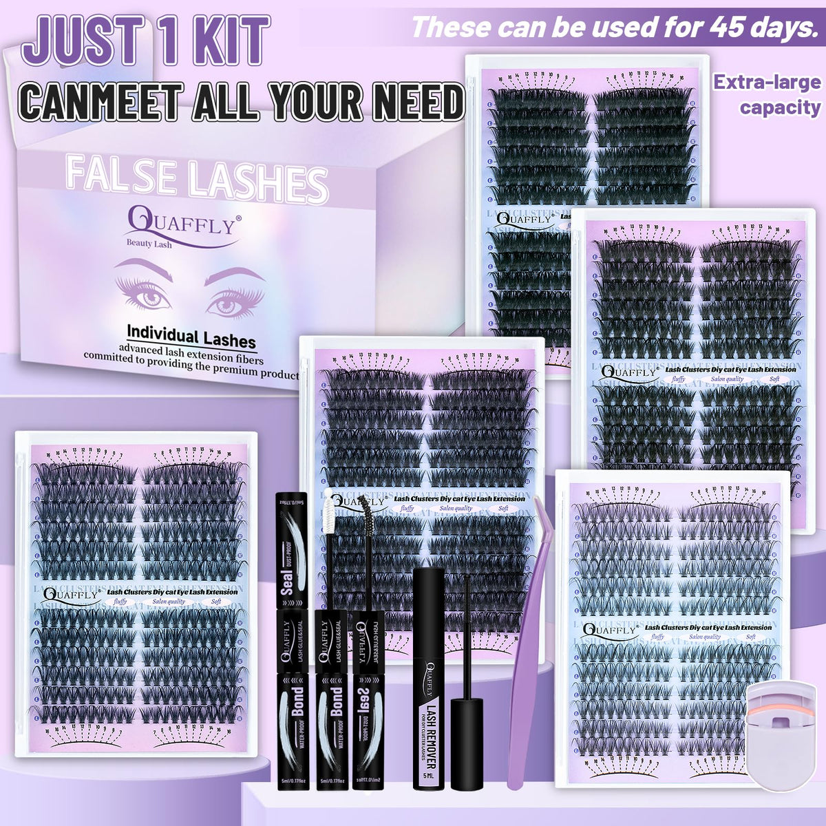 Tweezers from the QUAFFLY Lash Extension Kit