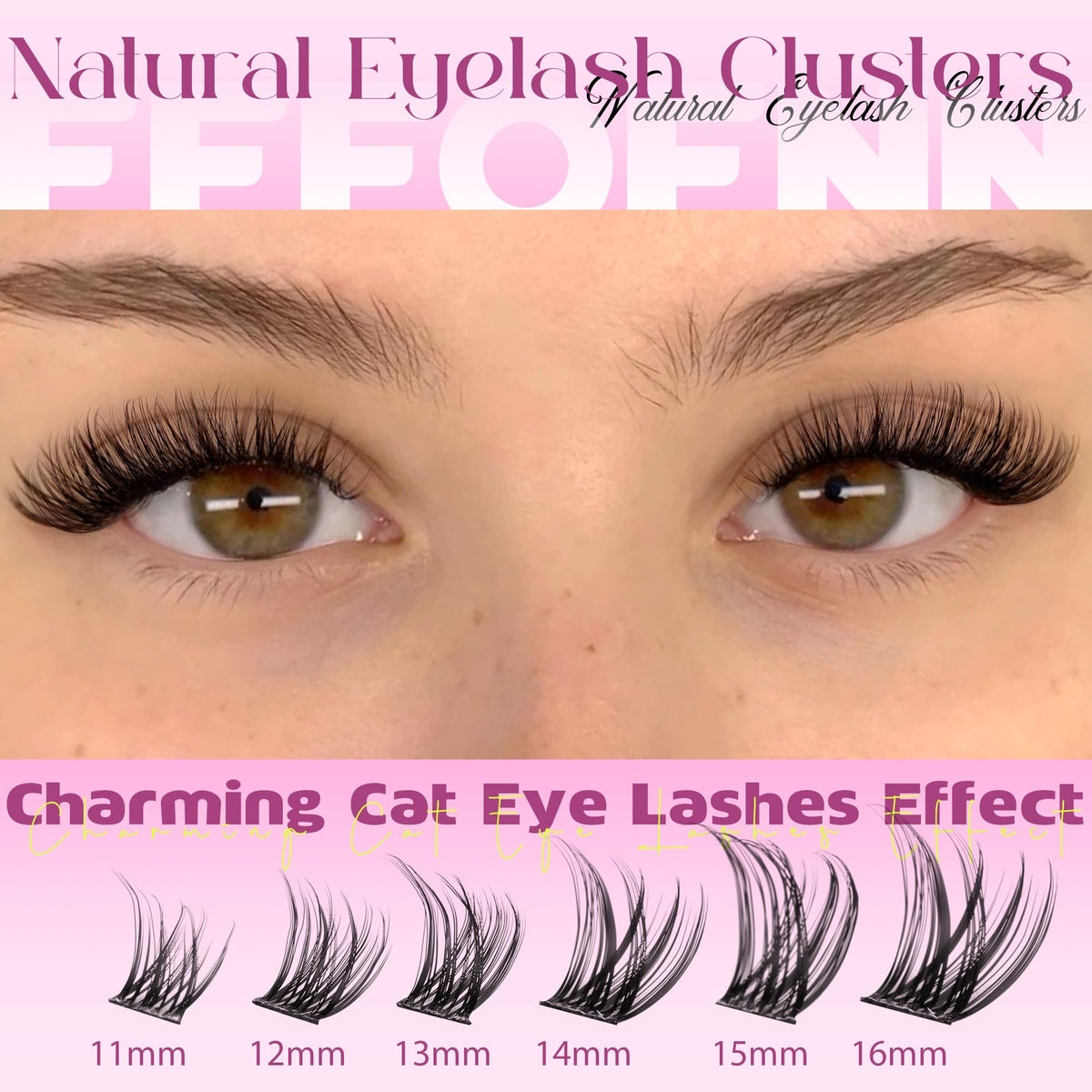 Tweezers included in Eefofnn Lash Clusters Kit