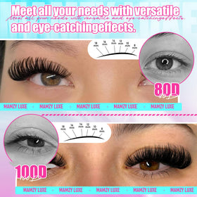 Tweezers included in Mamzy Luxe Fluff Lash Clusters Kit